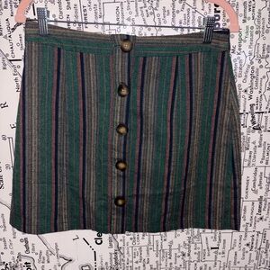 NWOT Vintage-Inspired Striped Mini Skirt